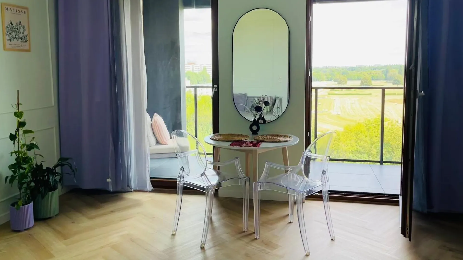 Warsaw Airport Wyscigi - City And Green View Apartment With Underground Garage